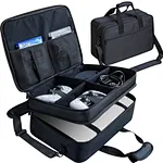 Sturdy carrying case specifically designed for Playstation 5 console and its accessories including PS5 controller, headset, HDMI cable, power cord, console stand and games. Made of well-padded ripstop Nylon this is an ideal travel bag/case.